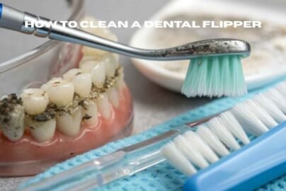 how to clean a dental flipper