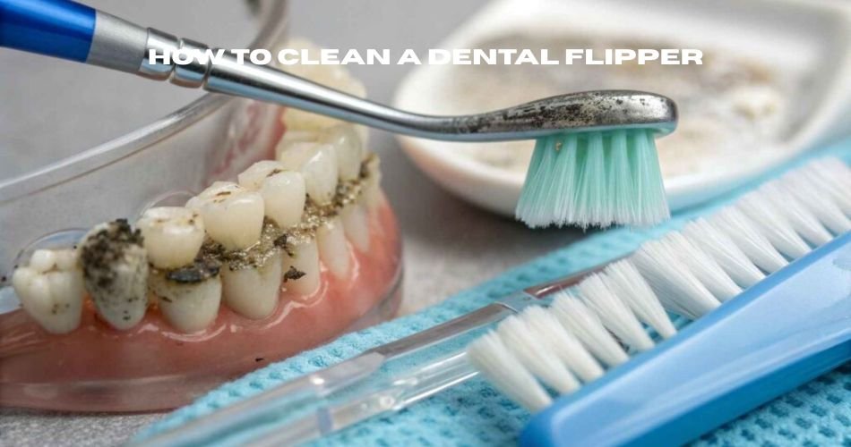 how to clean a dental flipper