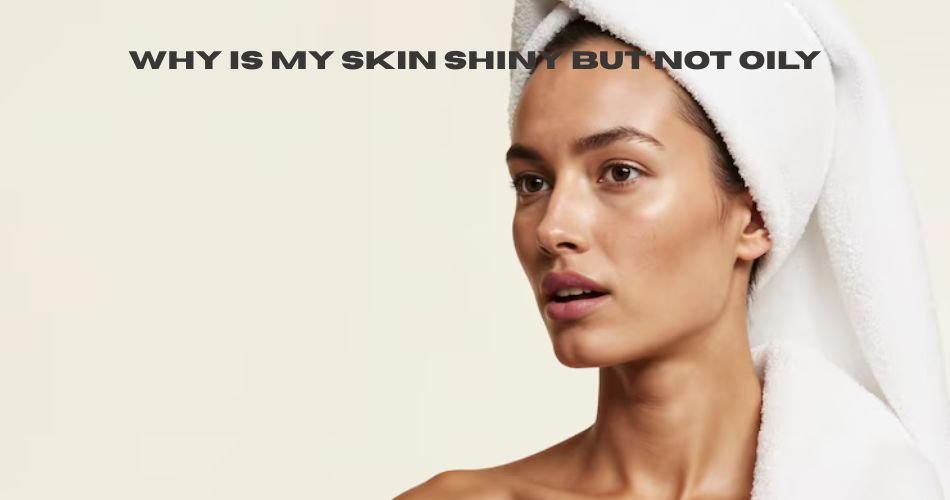why is my skin shiny but not oily